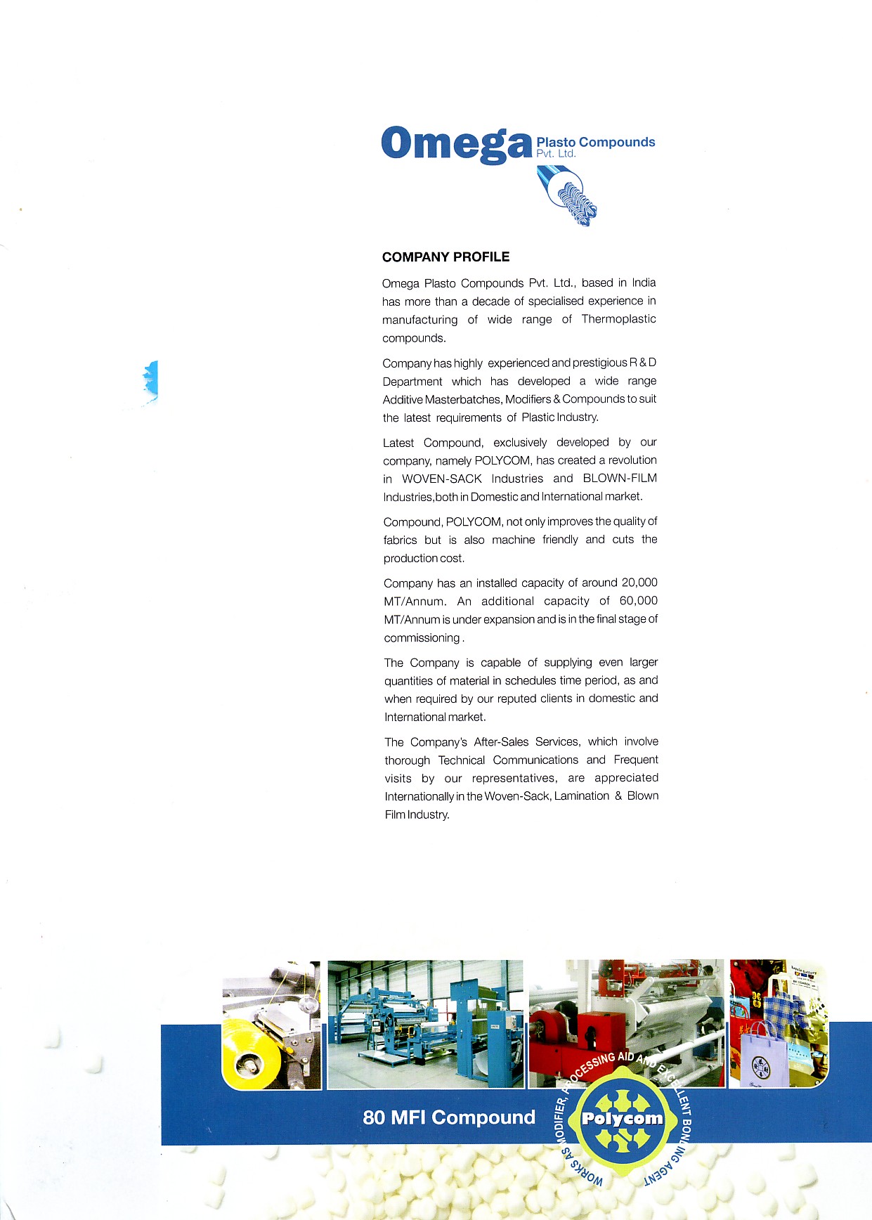 OmegaBrochure, MGC Trading Co., MAZANDTEX